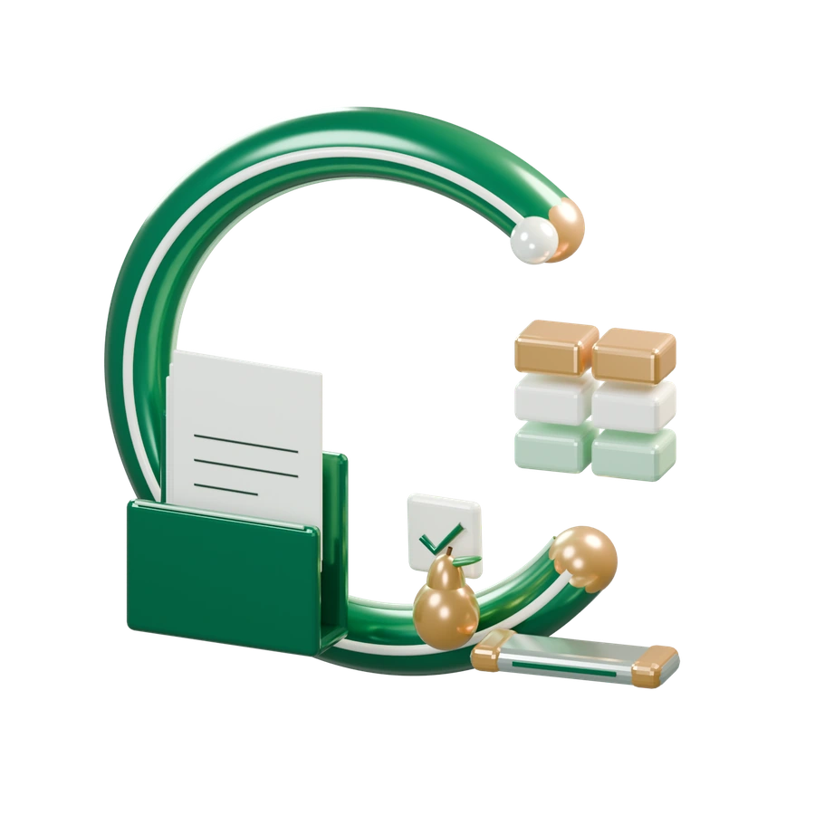 A sculptural jade Chezik C brings together a document folder, champagne arcade pieces and a golden pear.